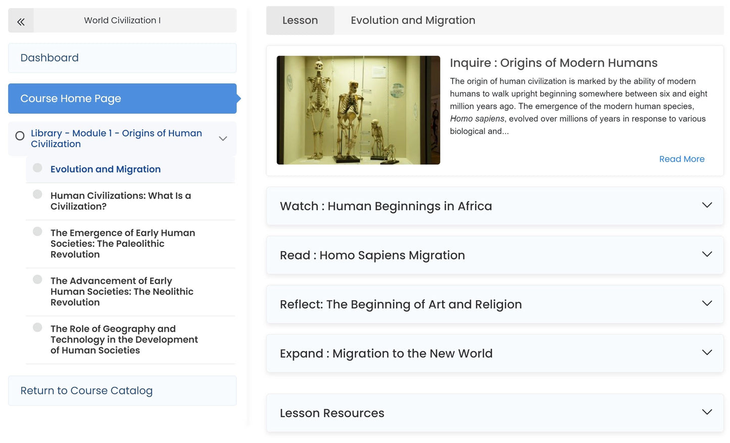 World Civilizations 1 (HUM 1203)